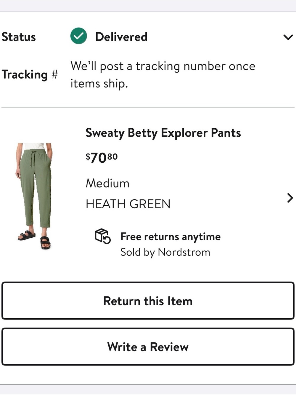 Sweaty Betty Heather Green Drawstring Explorer Pants